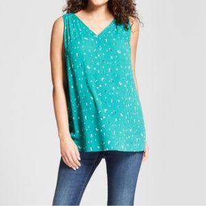NWOT Maternity Printed Woven Tank